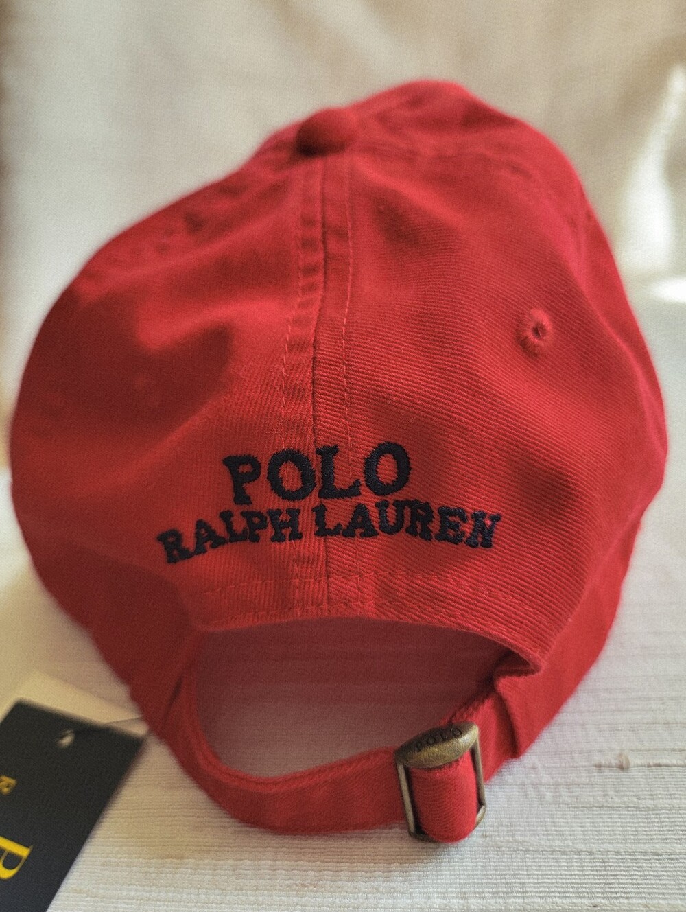 NWT Polo Ralph Lauren Polo Bear Cap Hat Red OS - Picture 3 of 6